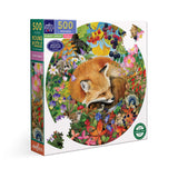 eeBoo - Rundt puslespil 500 brk - Forest Dream
