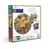 eeBoo - Rundt puslespil 500 brk - Forest Dream