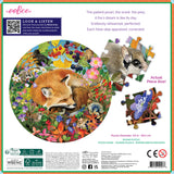 eeBoo - Rundt puslespil 500 brk - Forest Dream