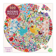 eeBoo - Rundt puslespil 500 brk - Fugle