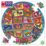 eeBoo - Puslespil 500 brk - Vintage sommerfugle
