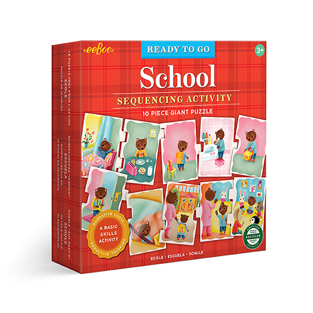 eeBoo - Jumbo puslespil 10 brk - Skole