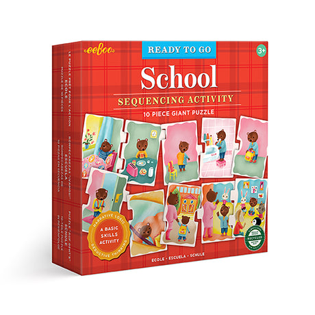 eeBoo - Jumbo puslespil 10 brk - Skole