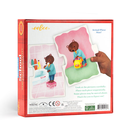 eeBoo - Jumbo puslespil 10 brk - Skole