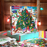 eeBoo - Puslespil 1000 brk - Christmas Songbirds