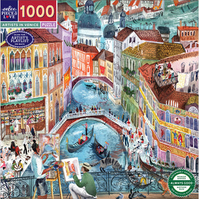 eeBoo - Puslespil 1000 brk - Artists in Venice