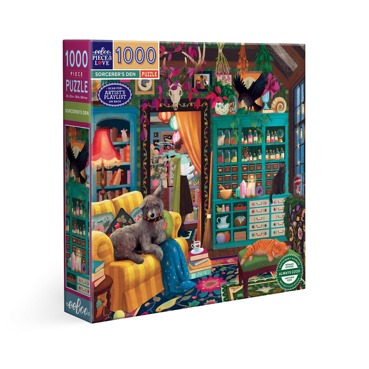 eeBoo - Puslespil 1000 brk - Sorcerer's Den