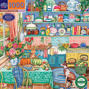 eeBoo - Puslespil 1000 brk - Harvest Kitchen