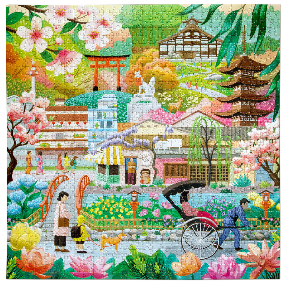 eeBoo - Puslespil 1000 brk - Seasons in Kyoto