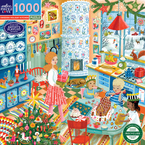 eeBoo - Puslespil 1000 brk - Swedish Holiday Kitchen