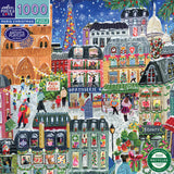 eeBoo - Puslespil 1000 brk - Paris Christmas