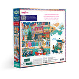 eeBoo - Puslespil 1000 brk - English Seaside Christmas