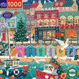 eeBoo - Puslespil 1000 brk - English Seaside Christmas