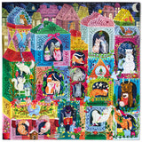 eeBoo - Puslespil 1000 brk - Christmas Cats
