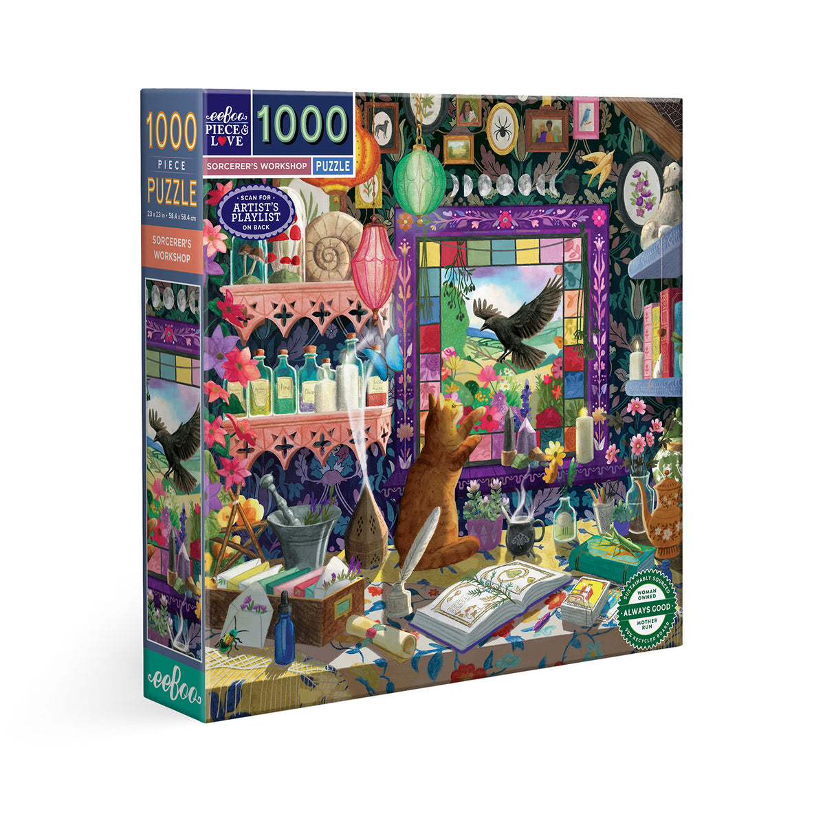 eeBoo - Puslespil 1000 brk - Sorcerer's Workshop