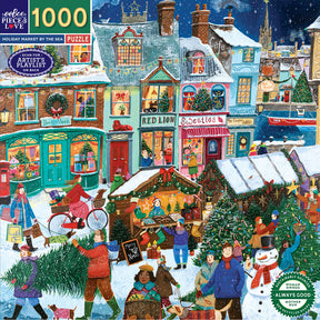 eeBoo - Puslespil 1000 brk - Holiday Marketplace