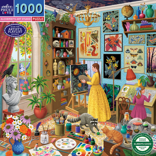 eeBoo - Puslespil 1000 brk - Alchemist's Art Studio