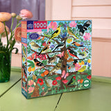 eeBoo - Puslespil 1000 brk - French Medieval Songbirds