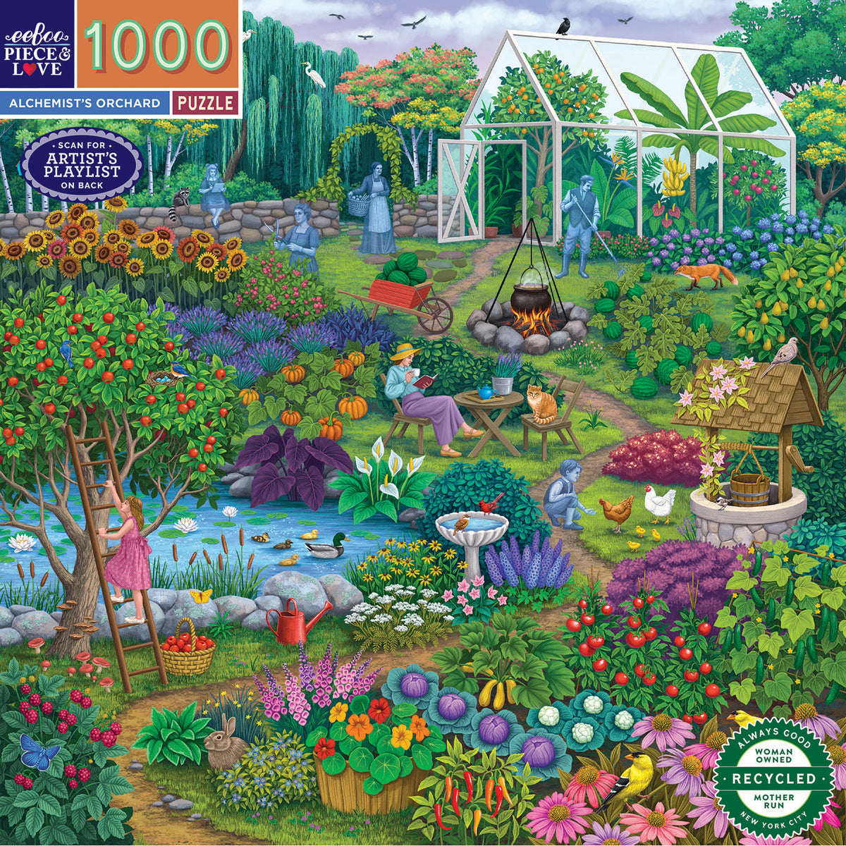 eeBoo - Puslespil 1000 brk - Alchemist's Orchard