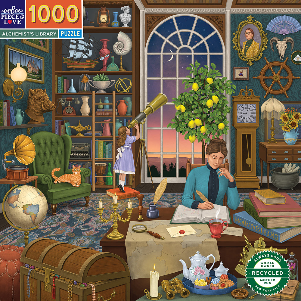 eeBoo - Puslespil 1000 brk - Alchemists Library
