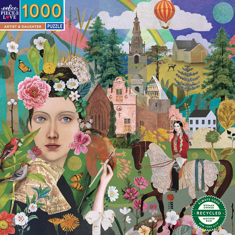 eeBoo - Puslespil 1000 brk - Artist and Daughter