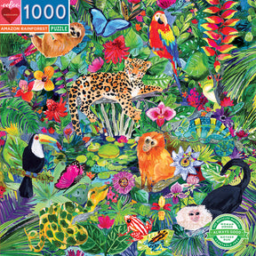eeBoo - Puslespil 1000 brk - Amazonas regnskov