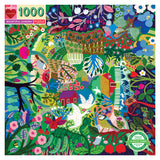 eeBoo - Puslespil 1000 brk - Den frodige have