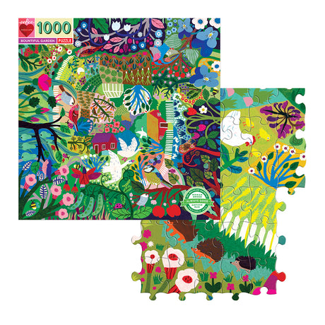 eeBoo - Puslespil 1000 brk - Den frodige have