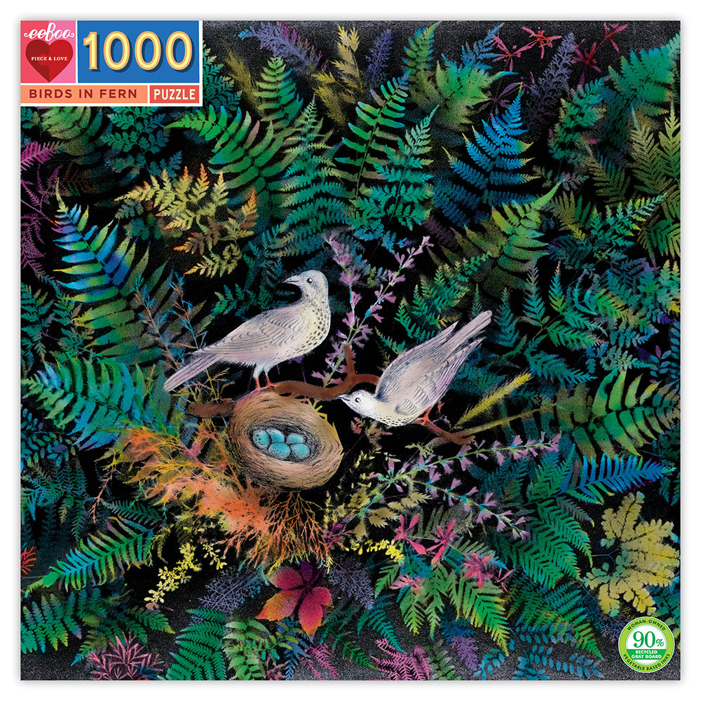 eeBoo - Puslespil 1000 brk - Duer