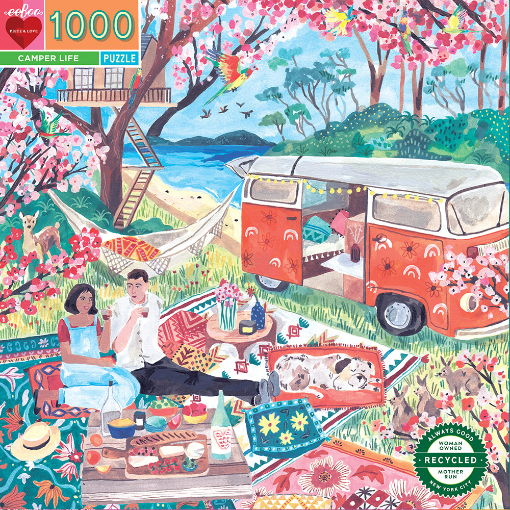 eeBoo - Puslespil 1000 brk - Camper Life