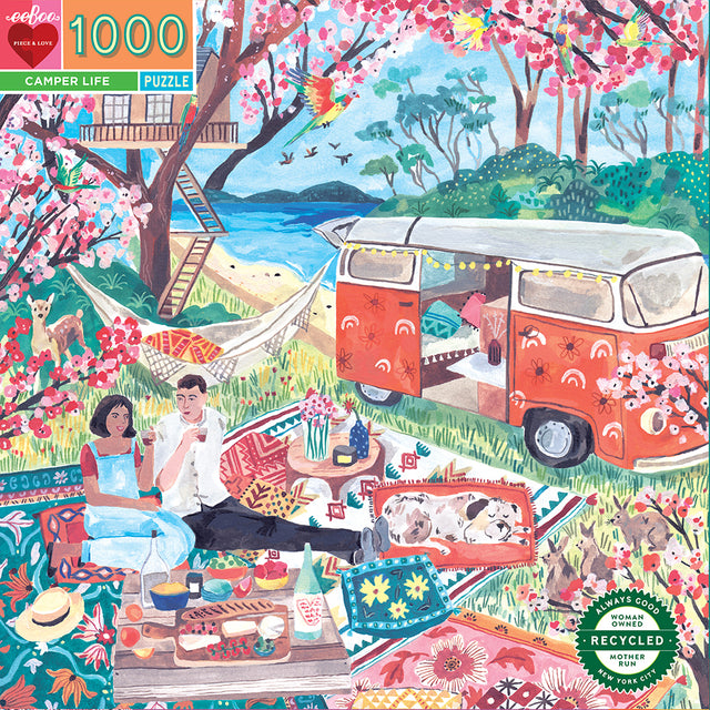 eeBoo - Puslespil 1000 brk - Camper Life