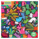 eeBoo - Puslespil 1000 brk - Cats at Work