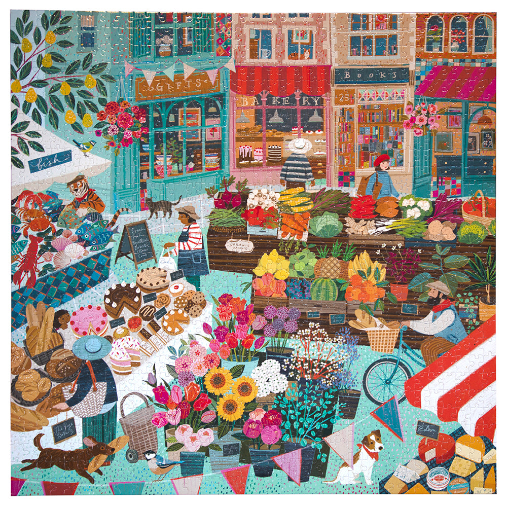 eeBoo - Puslespil 1000 brk - English Green Market