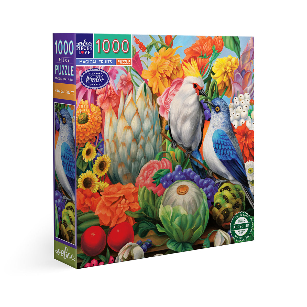 eeBoo - Puslespil 1000 brk - Magical Fruits