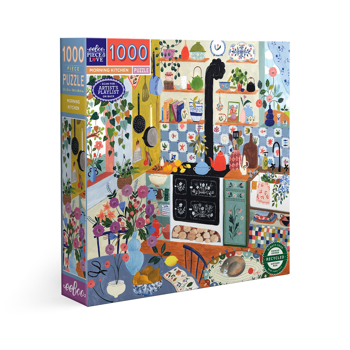 eeBoo - Puslespil 1000 brk - Morning Kitchen