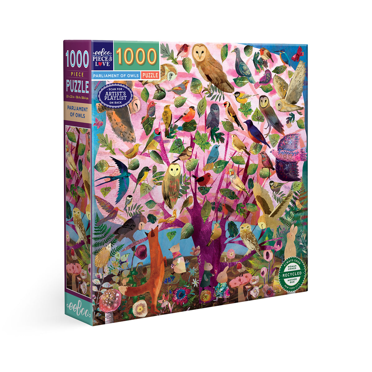 eeBoo - Puslespil 1000 brk - Parliament of Owls
