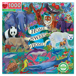 eeBoo - Puslespil 1000 brk - Planeten Jorden