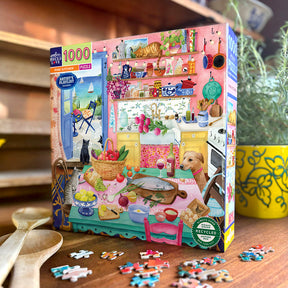 eeBoo - Puslespil 1000 brk - Pink kitchen