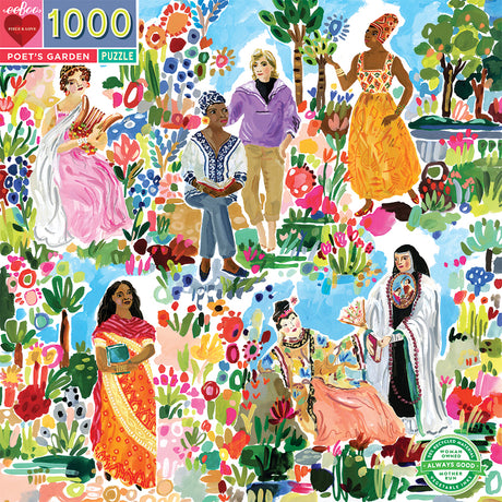 eeBoo - Puslespil 1000 brk - Poet's Garden