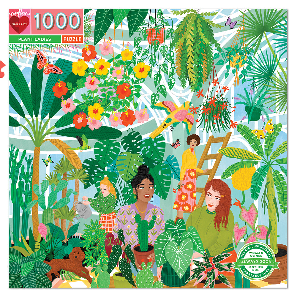 eeBoo - Puslespil 1000 brk - Planter og venner