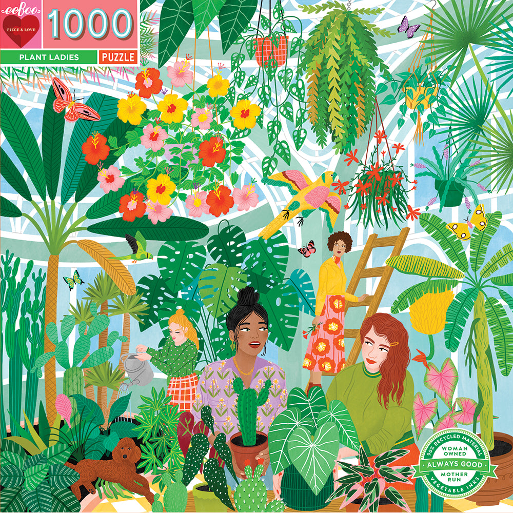 eeBoo - Puslespil 1000 brk - Planter og venner