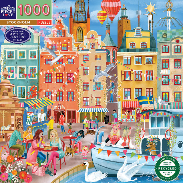 eeBoo - Puslespil 1000 brk - Stockholm