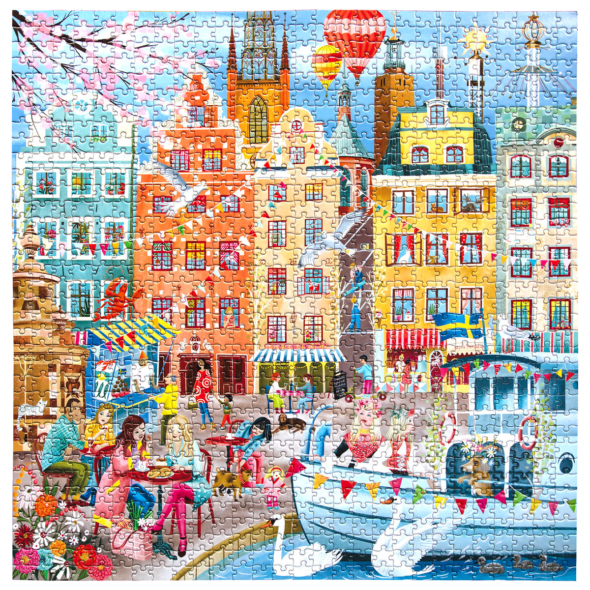 eeBoo - Puslespil 1000 brk - Stockholm