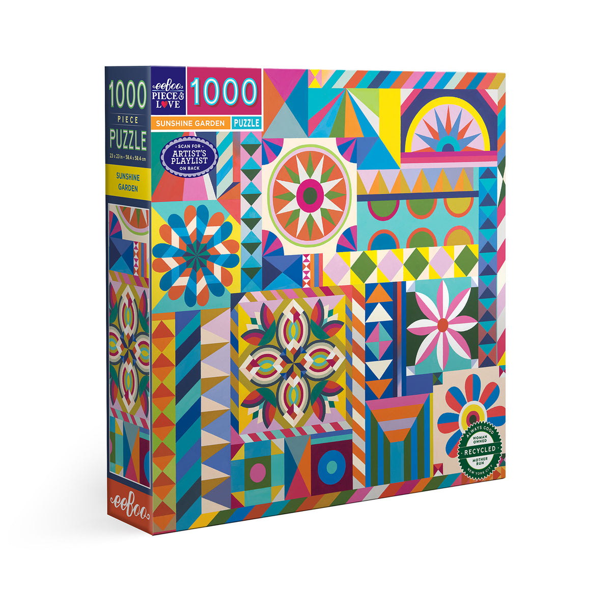 eeBoo - Puslespil 1000 brk - Sunshine Garden