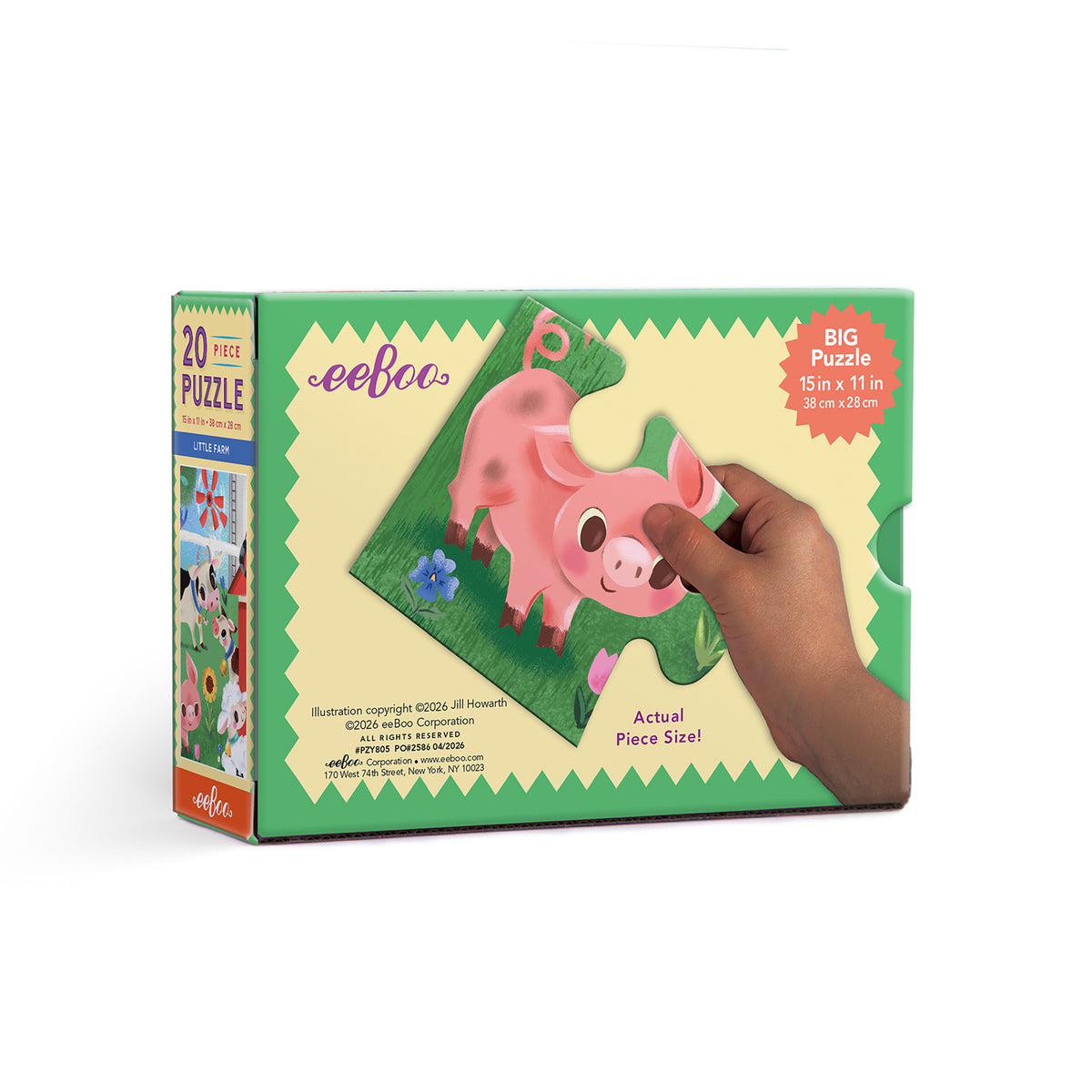 eeBoo - Puslespil 20 brk - Den lille bondegård