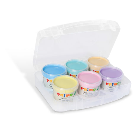 PRIMO - Fingermaling 6 bøtter - Pastel