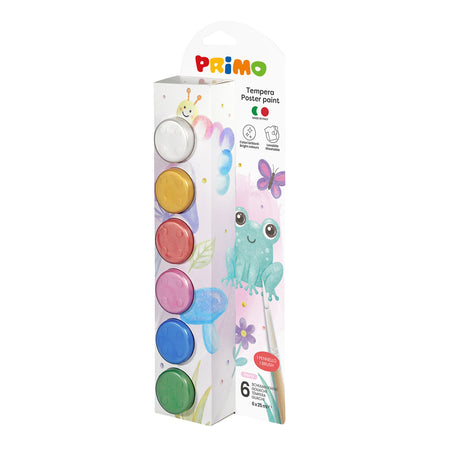 PRIMO - Plakatmaling 6 bøtter 25ml - Perlemor