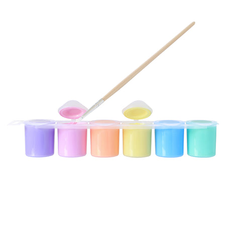 PRIMO - Plakatmaling 6 bøtter 25ml - Pastel