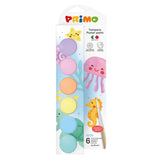 PRIMO - Plakatmaling 6 bøtter 25ml - Pastel