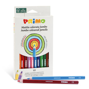 Jumbo farveblyanter 12 stk